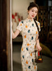 花罗双层旗袍，日常复古改良立领连衣裙旗袍ZA-82268 商品缩略图1