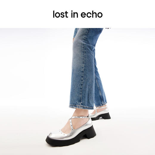 [捡漏价]lost in echo设计师品牌胶囊系列粗跟厚底增高玛丽珍单鞋女高跟女 商品图3