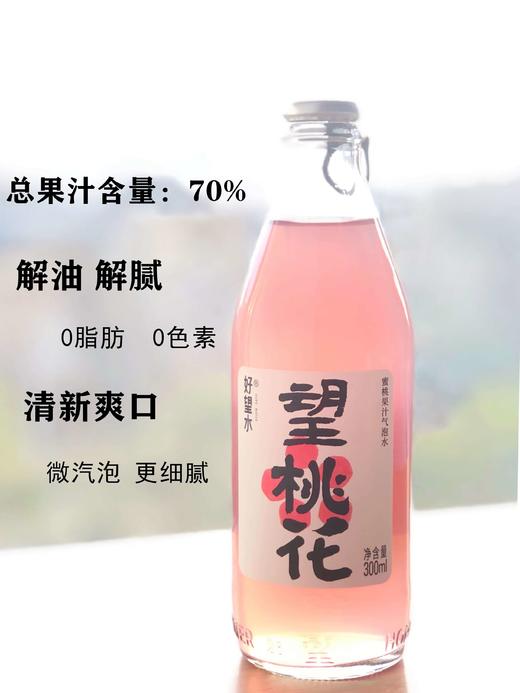 好望水望桃花蜜桃果汁气泡水300ml 商品图5