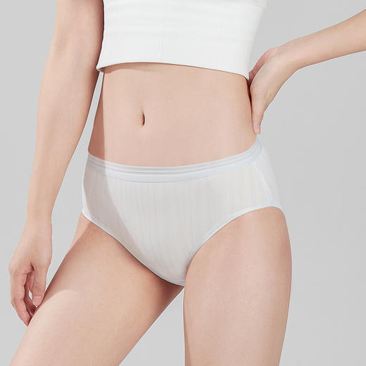 都市丽人健康系列锦泳三角裤女士内裤中腰三角裤LK32A9 商品图1