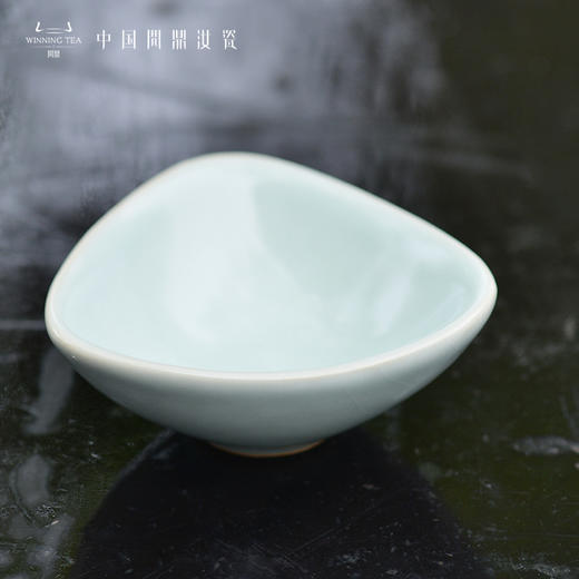 问鼎汝瓷鼎峰系列天青老款元宝杯 商品图1