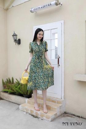 4F MYTENO马天奴 印花连衣裙
