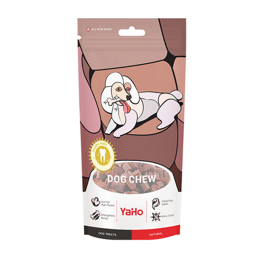 亚禾牛肉粒100g袋装 狗狗磨牙洁齿零食 训犬奖励 商品图3