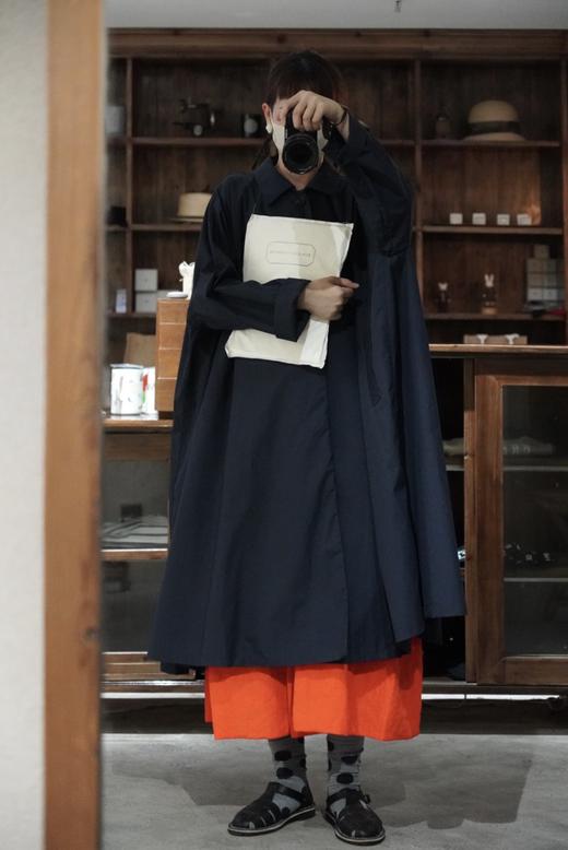 ECOLE DE CURIOSITES 单排扣风衣外套 商品图9