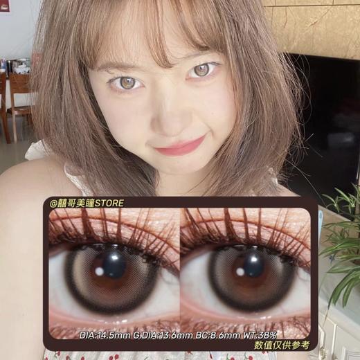 ClaireColor年抛·泪珠珠黑&泪珠珠棕·14.5mm(着色参考13.6mm) 0-1000度(无525/575) 韩产进口·(建议佩戴6-8个月左右更换) 商品图0