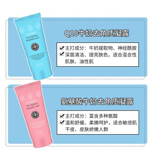 泰国葳兰氏（VLANSE）氨基酸牛奶去角质凝露100g/Q10牛奶去角质凝100g 商品图5