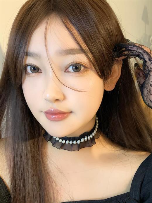 正品月抛 Kikicon系列迷雾白茶美瞳 直径14.5着色14.2 新国货 商品图5