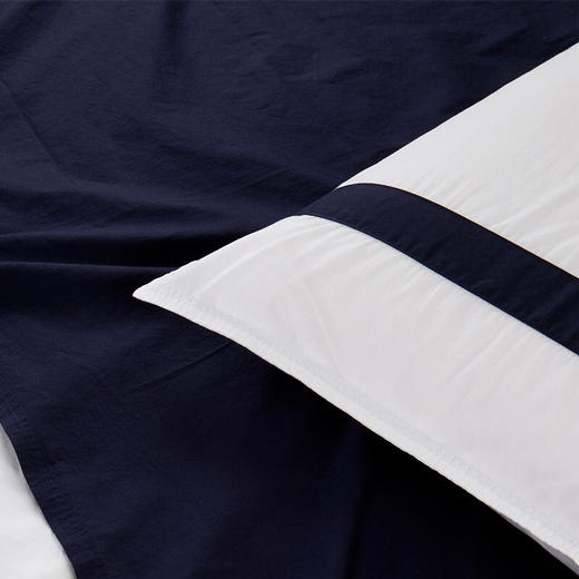 【分仓直发包邮】LACOSTE L CHIC水洗棉四件套（蓝色）LCSX002 商品图2