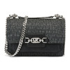 MICHAEL KORS 迈克·科尔斯 2023春夏新品 女士Heather系列小号老花链条斜挎包 黑色 32S2S7HC0V 商品缩略图0
