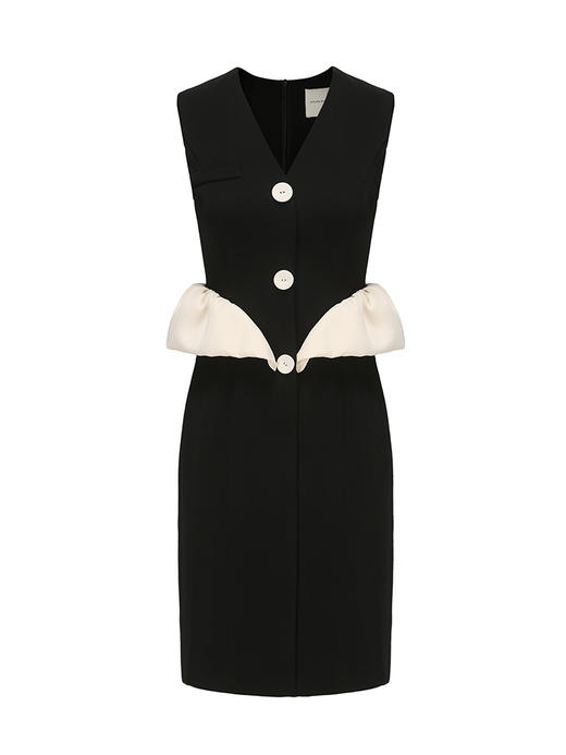 【夜色铃兰】高腰弧形花苞设计感连衣裙/23000025 商品图4