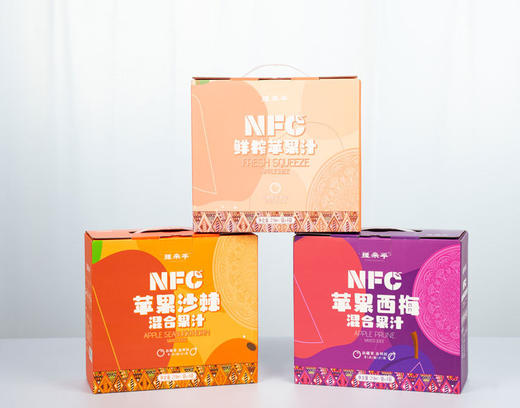 疆果萃牌NFC苹果西梅混合果汁218ml*8袋/箱 商品图3