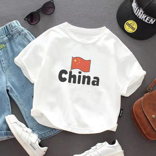【拍1发2】夏款儿童短袖纯棉T恤宝宝男女童打底衫，赠送同码数随机款，可备注 商品图3