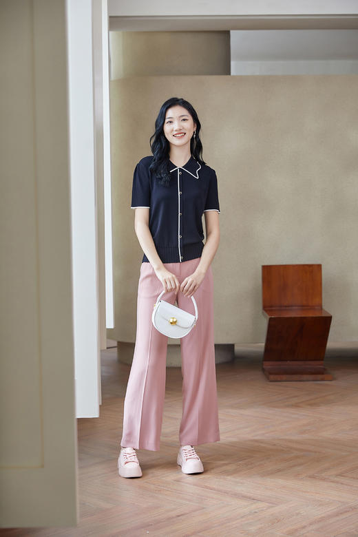 奇威【蝴蝶领针织T】0DB05071 商品图8