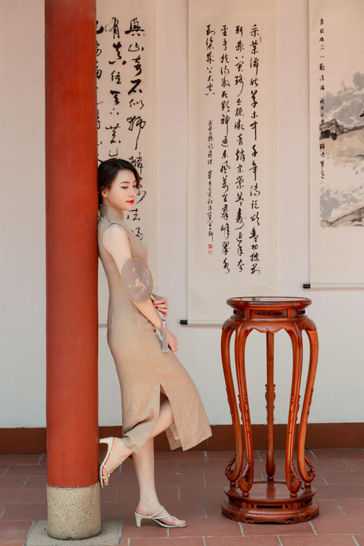 红桥红  家具严选  缅甸花梨（大果紫檀）  【104 五腿梅花式 香几】 商品图1