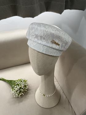 臣禾蕾丝贝雷帽 K212140605