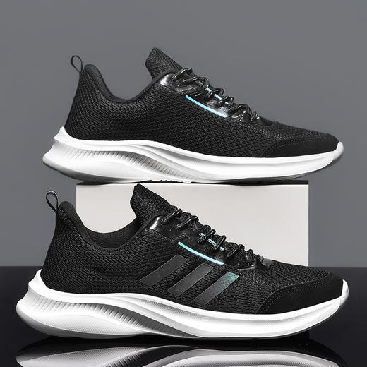 「三款配色！经典款」男士休闲鞋白色运动鞋男网面男士跑步鞋 商品图2