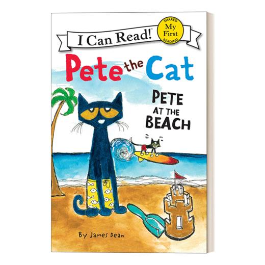 Collins柯林斯 英文原版 My First I Can Read Pete the Cat Pete at the Beach 皮特猫分级阅读 英文版 进口英语原版书籍 商品图1