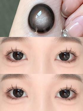 papadox半年抛美瞳 乌漆麻黑 14.5mm