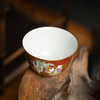 红地古彩描金婴戏杯 商品缩略图3