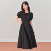 西遇法式连衣裙新款夏季纯色气质高级感a字连衣裙V1421112 商品缩略图8