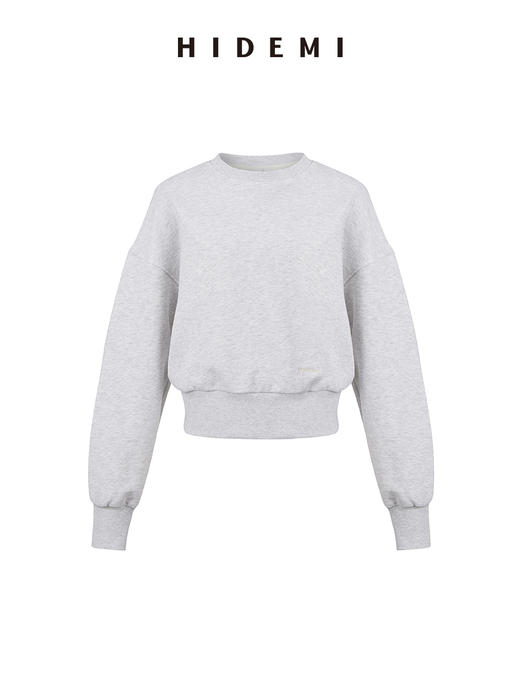 HIDEMI 刺绣logo系列水洗高密棉质短款卫衣三件套 卫衣/长裤/半裙 商品图12