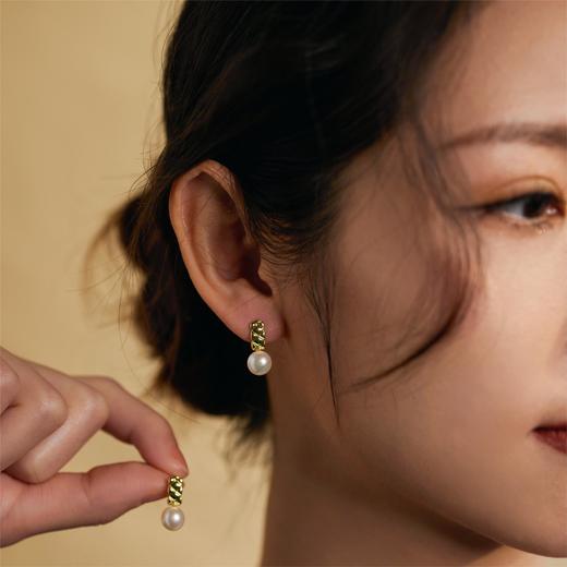 【七天耳钉不重样，一对不到40元】Manreya玛芮雅“都市精英七天&五天珍珠耳钉”丨女神精英必备，天然淡水珍珠，18k注金材质，S925银针 商品图10