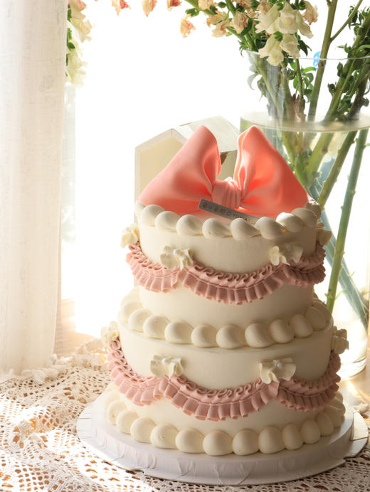 可爱粉色蝴蝶结（图为8+6双层） 商品图7