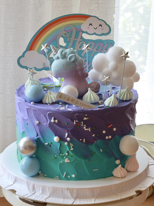 蓝紫色渐变独角兽 商品图1