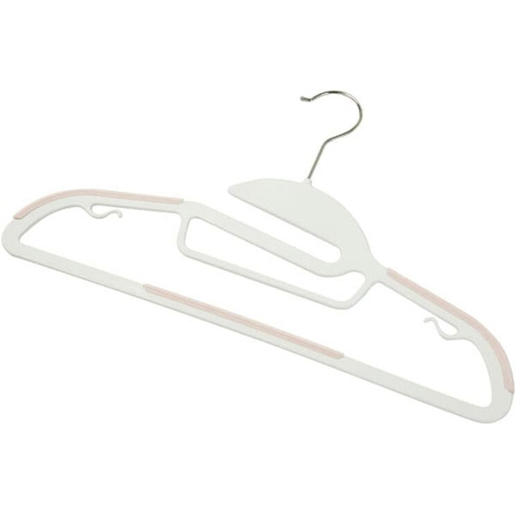 塑胶防滑衣架 伊汉 米白 5支装 商品图0