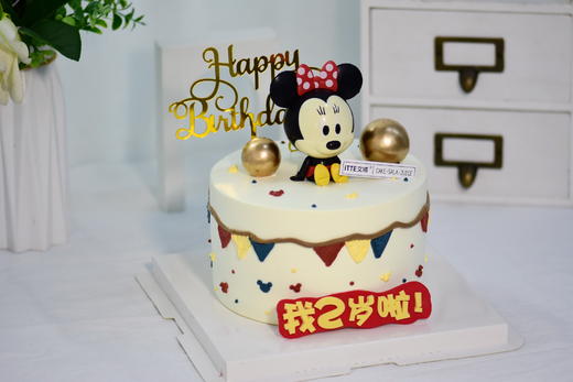 【欢乐米奇蛋糕】可选米奇或米妮~动物奶油，鲜鲜水果夹心、原味蛋糕胚；非常受欢迎的卡通米老鼠造型蛋糕，伴随快乐时光~ 商品图3