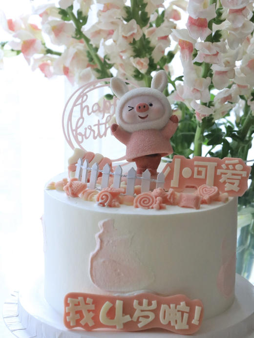 可爱兔耳朵比耶猪 商品图1