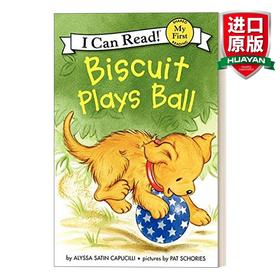 Collins柯林斯 英文原版 My First I Can Read Biscuit Plays Ball 小饼干*狗玩球 英文版 进口英语原版书籍