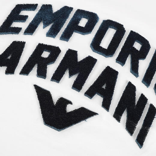 【特惠秒】EMPORIO ARMANI 安普里奥·阿玛尼 男士立体绒面logo百搭休闲短袖T恤 11180 商品图5