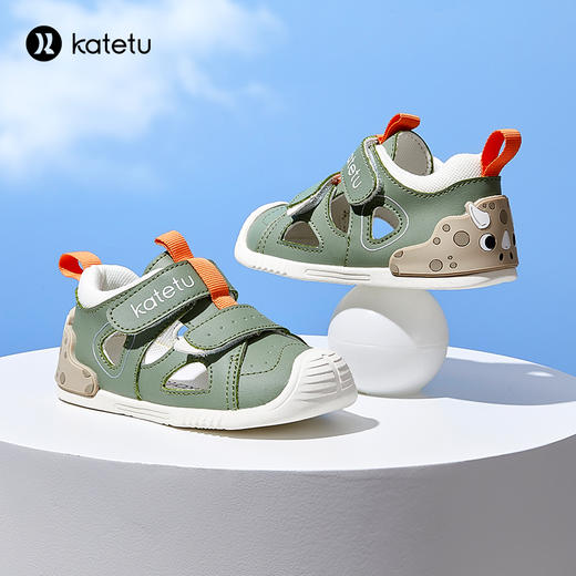 卡特兔宝宝鞋春夏季新款学步关键鞋婴幼儿机能鞋儿童包头凉鞋 商品图3