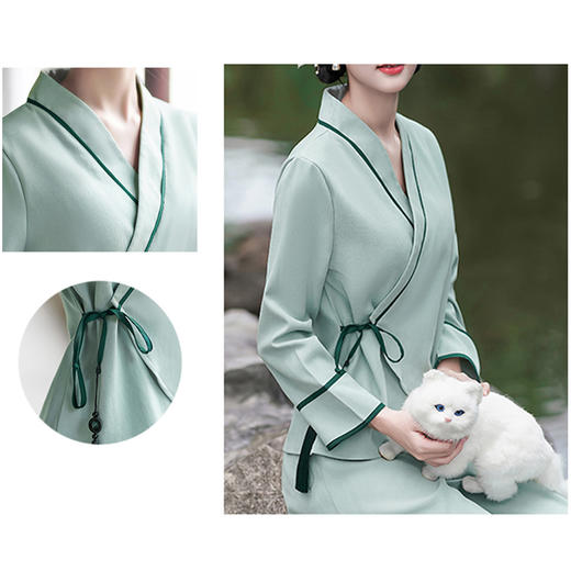 裁缝学苑AS18改良汉服女装唐装中式套装纸样女装上衣裤子服装打板 商品图3