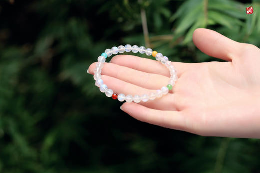 蓝月光石单圈手串【悄然】，珠径5.8mm 商品图1