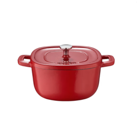 苏泊尔 SUPOR 铸铁珐琅锅22cm汤锅焖煮锅3.4L浆果红ET22JAF01-R