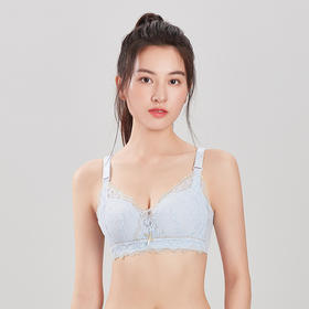 都市丽人舒软挺塑调整型内衣BC超薄3/4杯蕾丝塑身文胸三排无钢圈LJ32D1