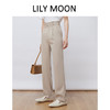 LILY MOON高腰休闲拖地阔腿裤 商品缩略图3