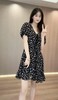 刘亦菲同款法式复古方领连衣裙 商品缩略图2