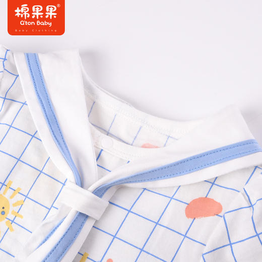 棉果果夏季新品男童男宝对开连体衣哈衣M212722223303 商品图4
