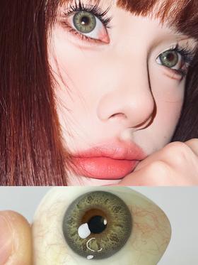 leenscolor 缅因虹膜绿 14.0mm 年抛 含硅水凝胶