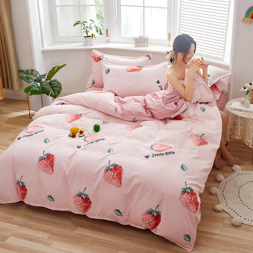 【温暖时光！亲肤时尚三件套】纯棉加厚磨毛三件套简约全棉学生宿舍礼品被套四件套 商品图11