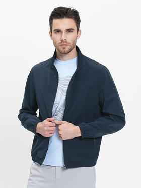 callisto藏青功能面料立领夹克  SRFEJ080C