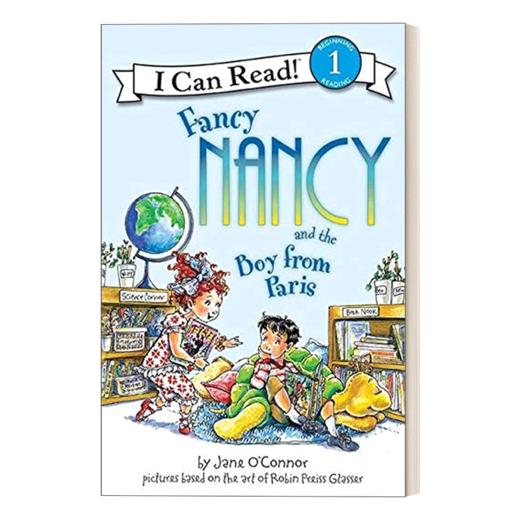 Collins柯林斯 英文原版 I Can Read 1 Fancy Nancy and the Boy from Paris 漂亮的南希和巴黎来的男生 小俏妞希希分级读物 英文版 进口英语书籍 商品图1