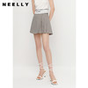 NEELLY纳俪夏季新款高腰半身裙女显瘦百褶裙减龄A字裙短款小个子N23041E01026 商品缩略图2