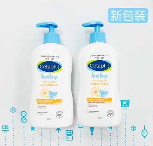 Cetaphil 婴儿二合一洗髮沐浴露 400ml（241843） 商品图0