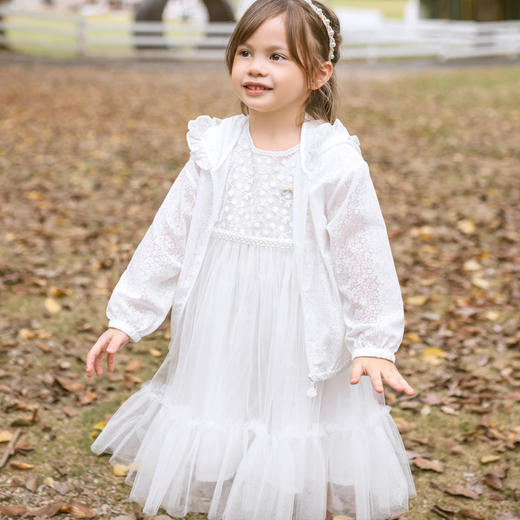 棉果果夏季新品女童女宝网纱连衣裙M222701223211 商品图0