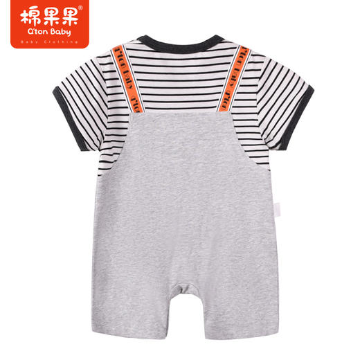 棉果果夏季新品男童男宝假两件套头连体衣M212727223271 商品图1