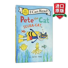 Collins柯林斯 英文原版 My First I Can Read Pete the Cat Scuba-Cat 皮特猫分级阅读 皮特猫潜水 英文版 进口英语原版书籍